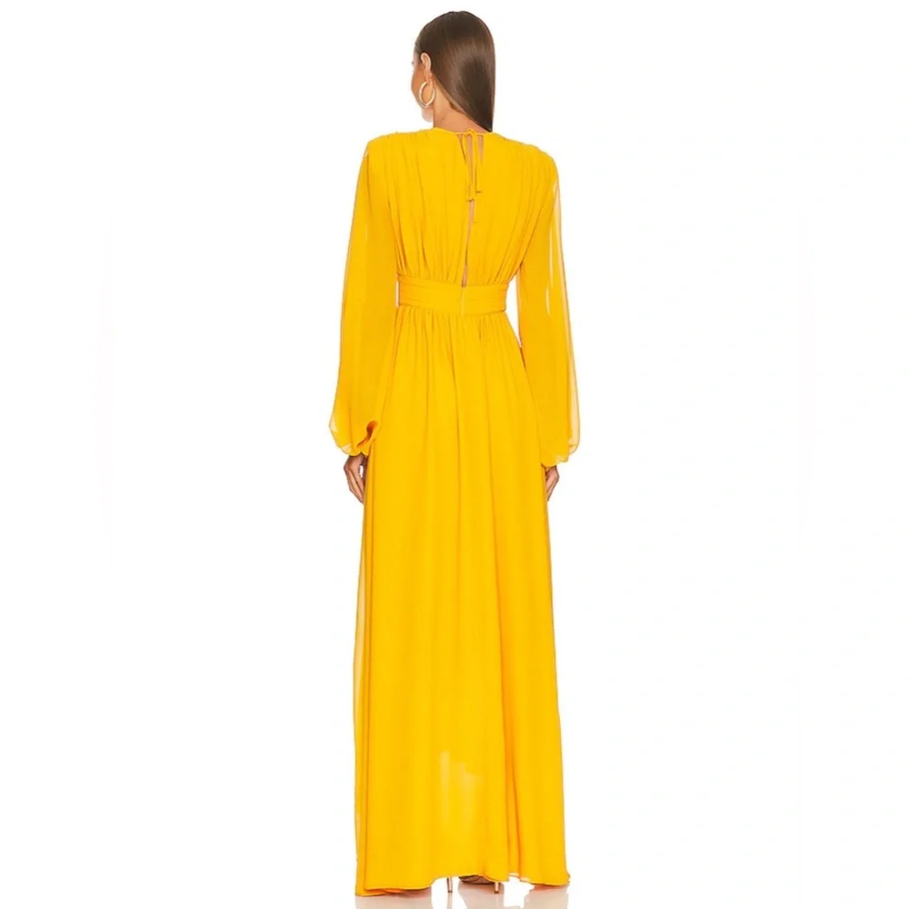 Michael Costello x REVOLVE Kerry Gown in Marigold - Picture 2 of 3
